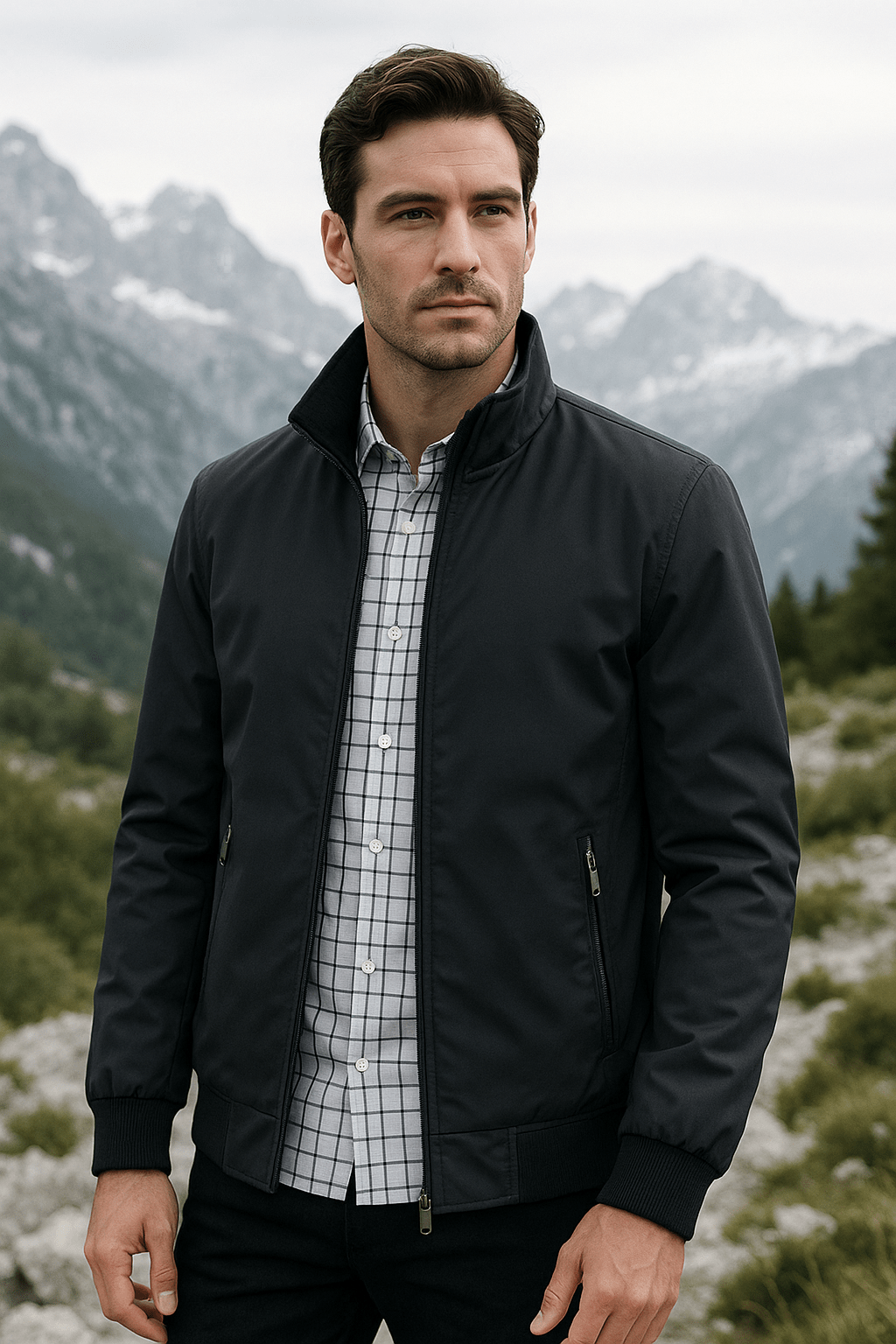 Hudson – Leichte winddichte Harrington Übergangsjacke