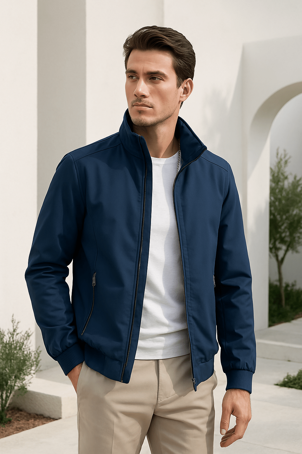 Hudson – Leichte winddichte Harrington Übergangsjacke
