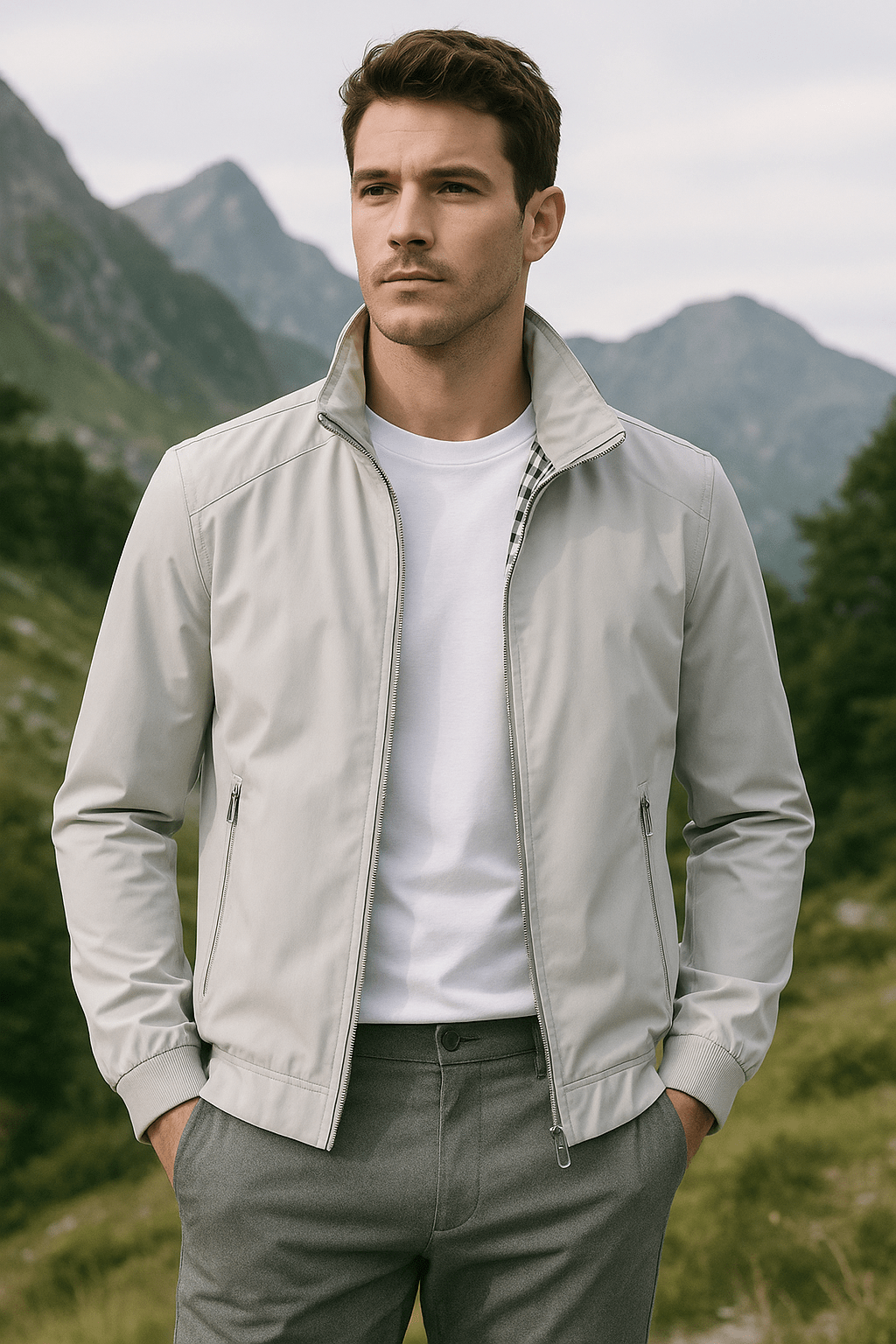 Hudson – Leichte winddichte Harrington Übergangsjacke